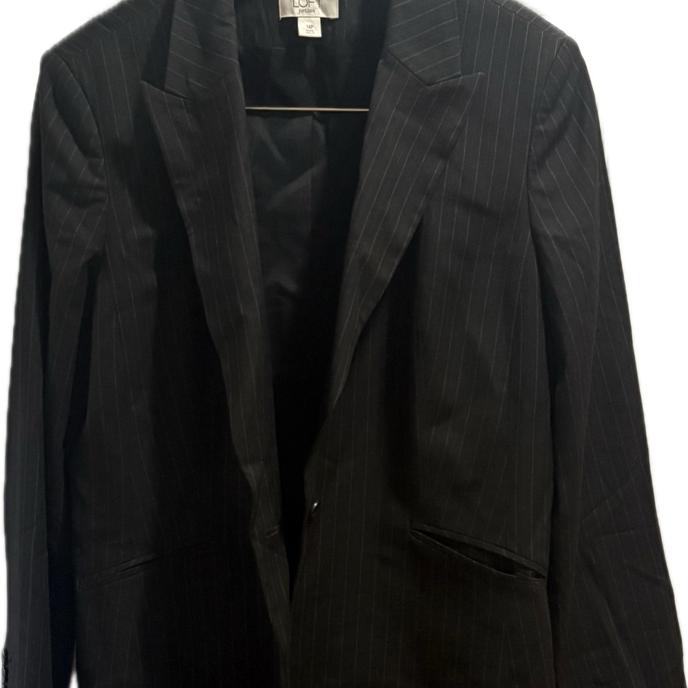 LOFT Black Pinstripe Women’s suit